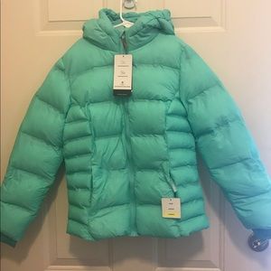 New with tags champion c9 puffer coat (teal)